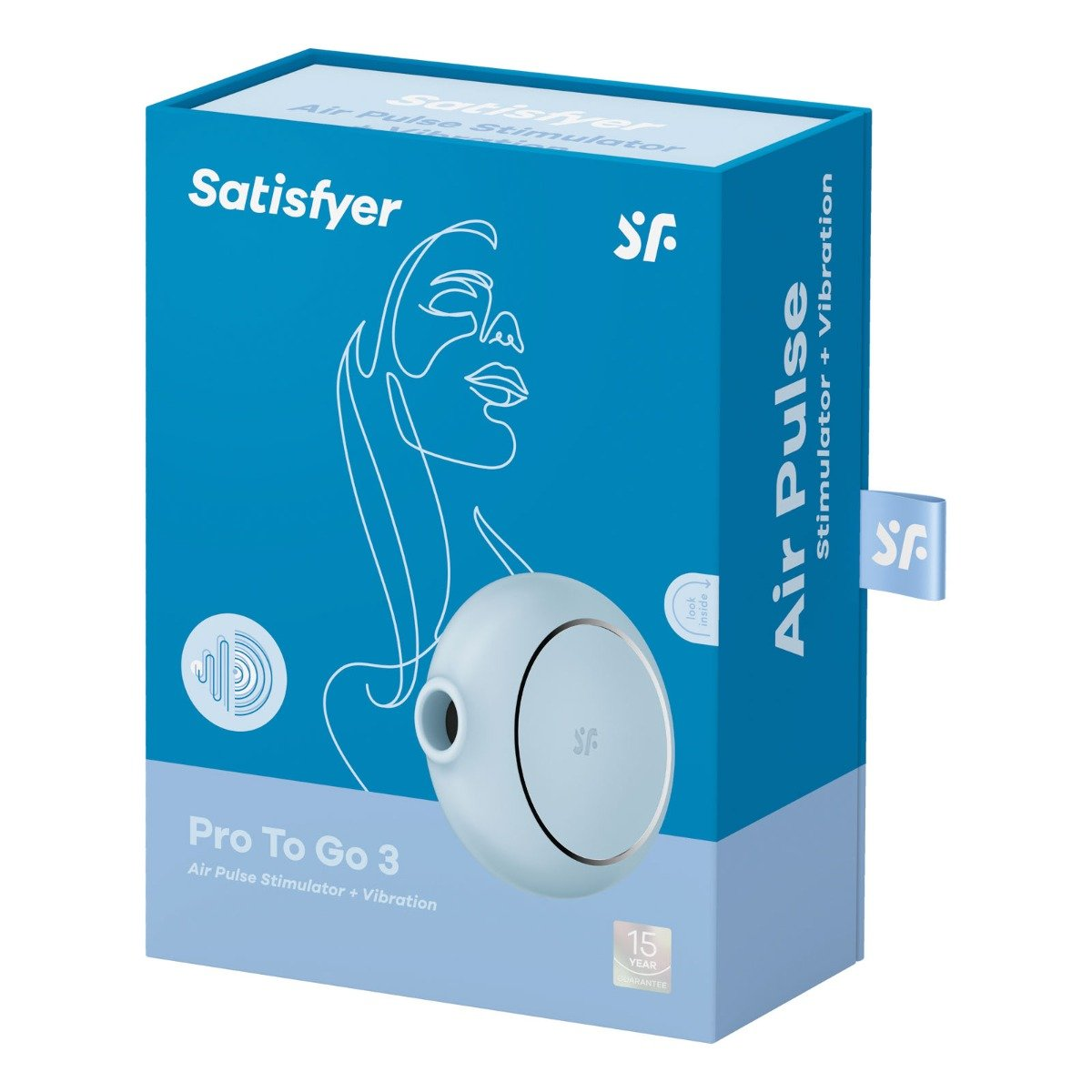 Satisfyer Pro To Go 3 Air Pulse Vibrator Blue