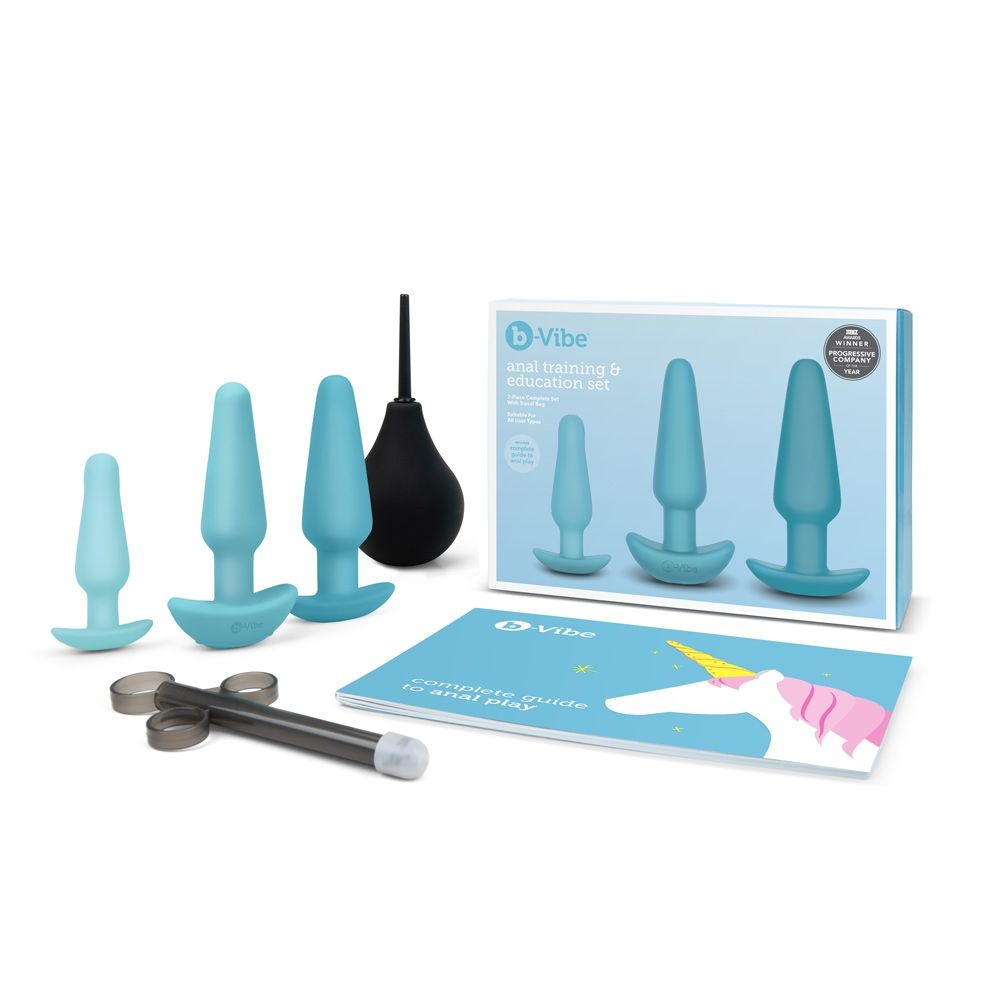 b-Vibe Rechargeable Anal Training and Education Butt Plug Set (5 Piece)