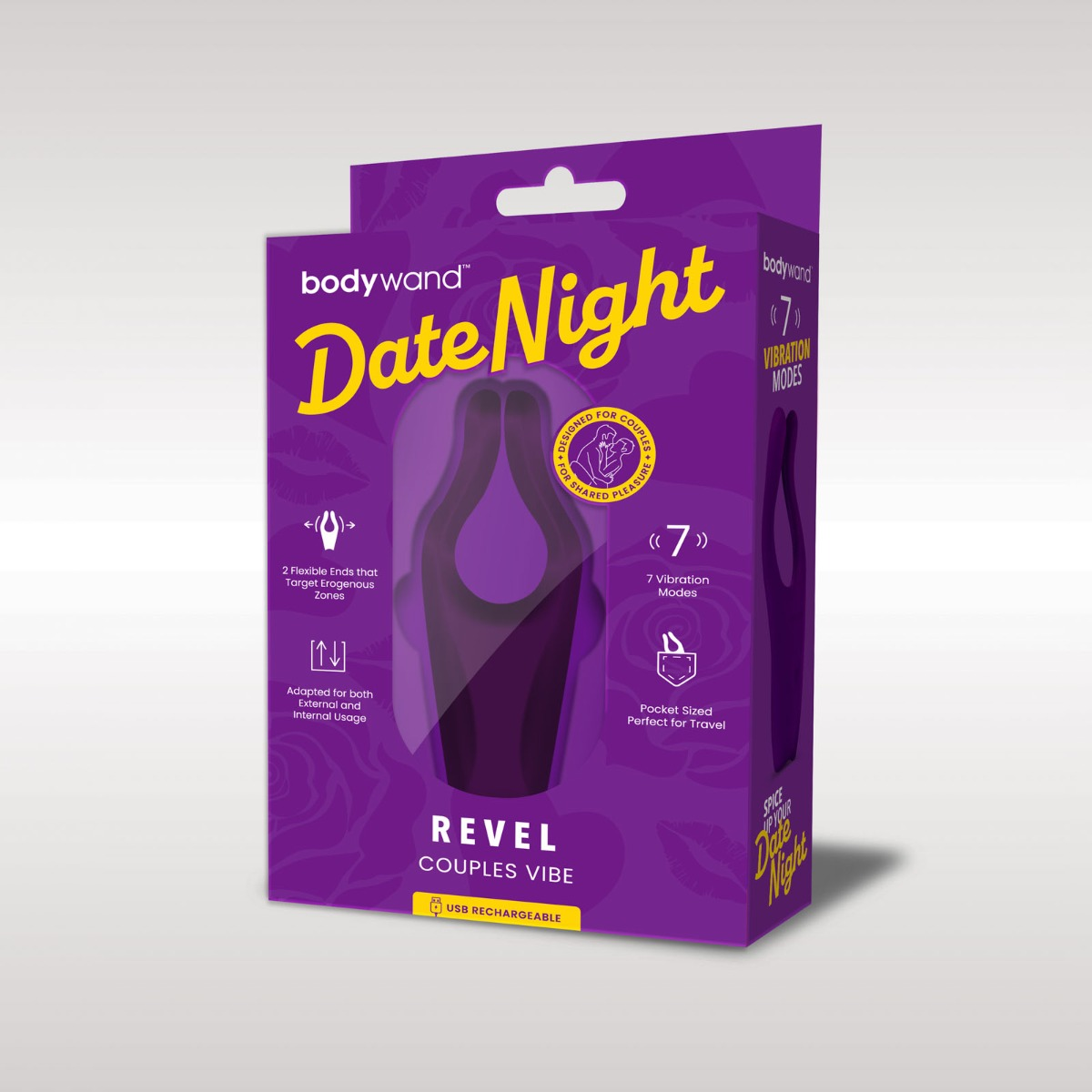 Bodywand Date Night Revel Couples Vibe Purple