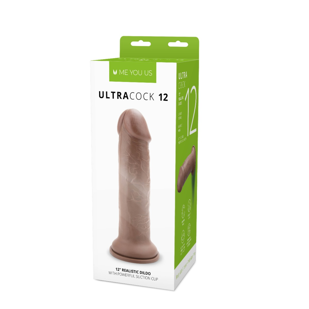 Me You Us Ultra Cock 12inch Caramel Realistic Dildo