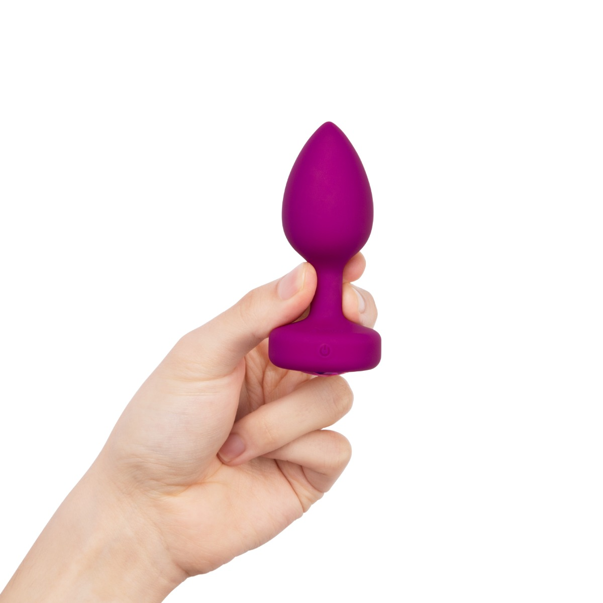 b-Vibe Vibrating Jewel Plug S/M Fuschia