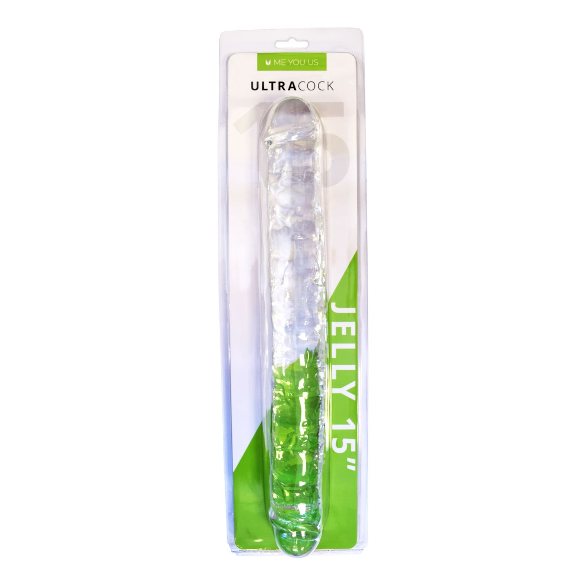 Me You Us Ultra Cock Clear Jelly Double Ended Dildo 15