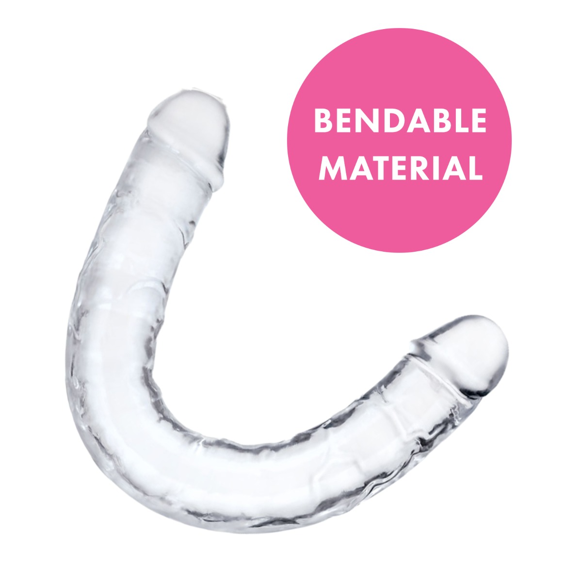 Me You Us Ultra Cock Clear Jelly Double Ended Dildo 15