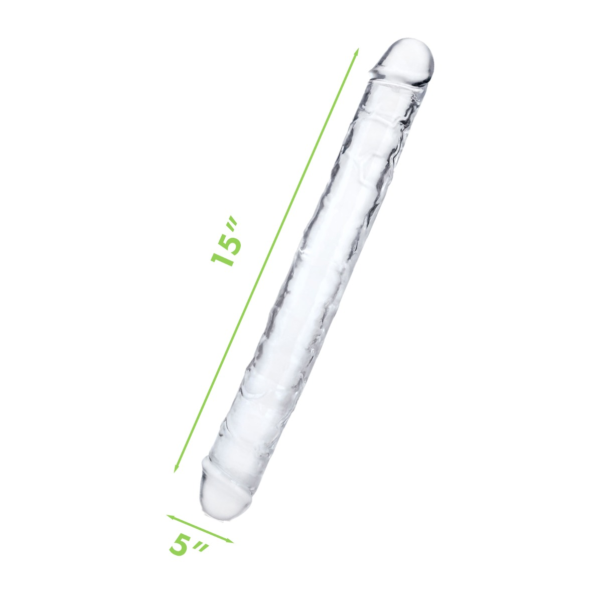 Me You Us Ultra Cock Clear Jelly Double Ended Dildo 15