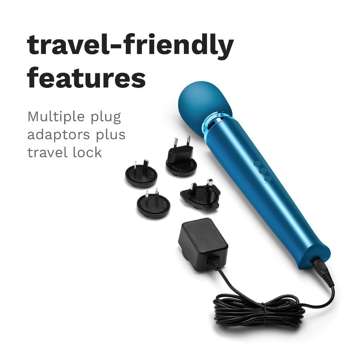 Le Wand Rechargeable Vibrating Massager Pacific Blue