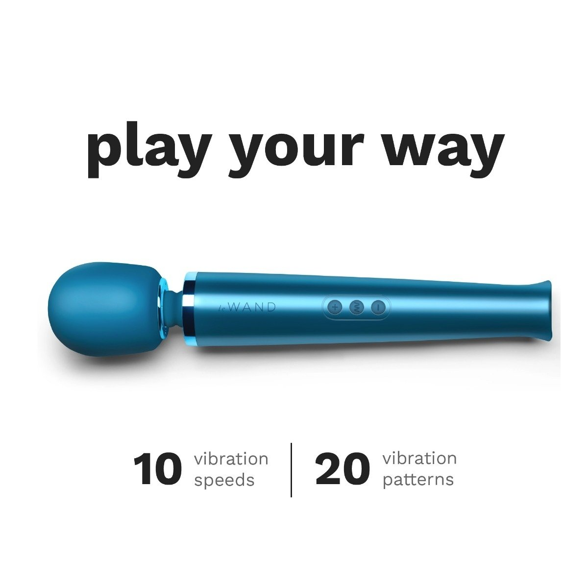 Le Wand Rechargeable Vibrating Massager Pacific Blue