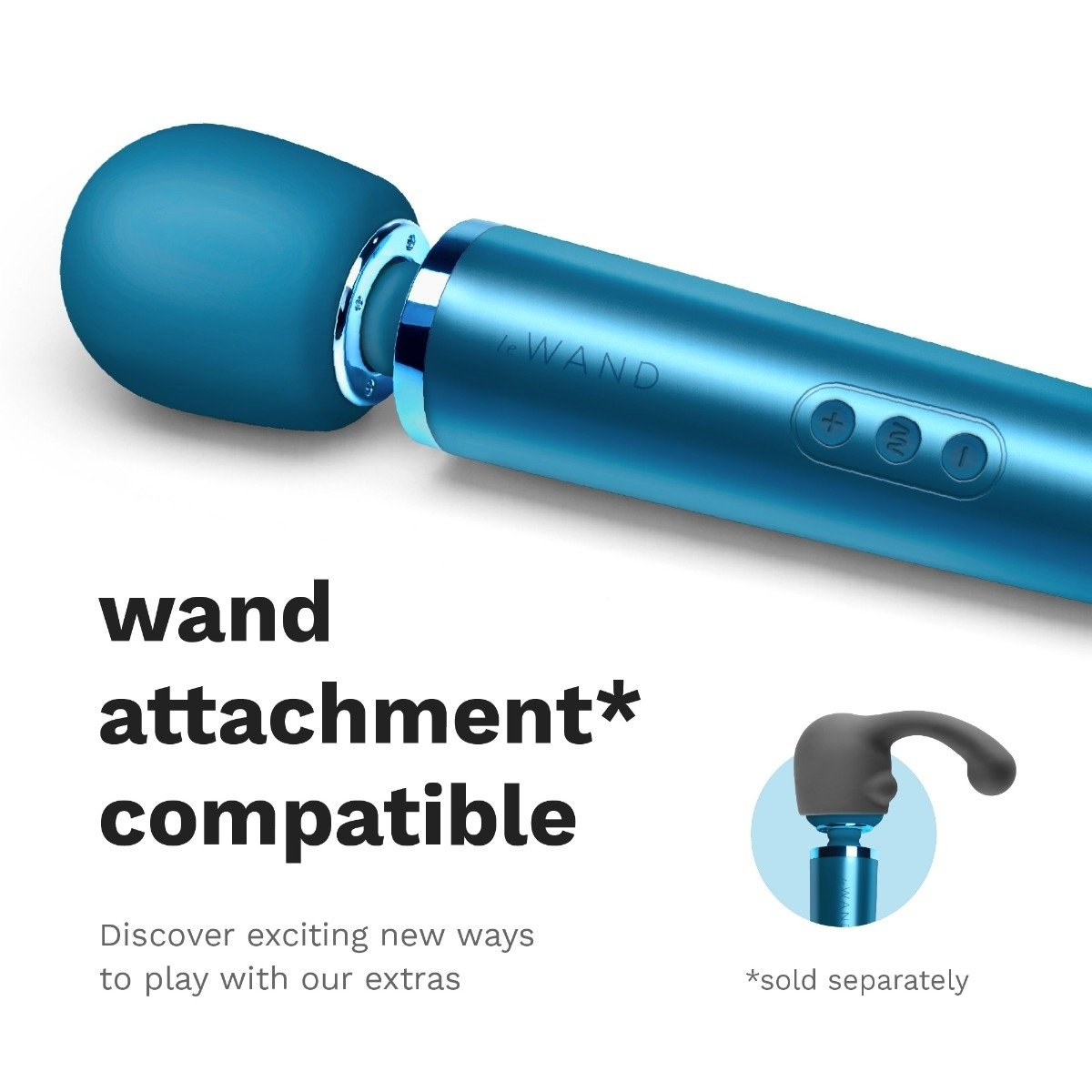 Le Wand Rechargeable Vibrating Massager Pacific Blue