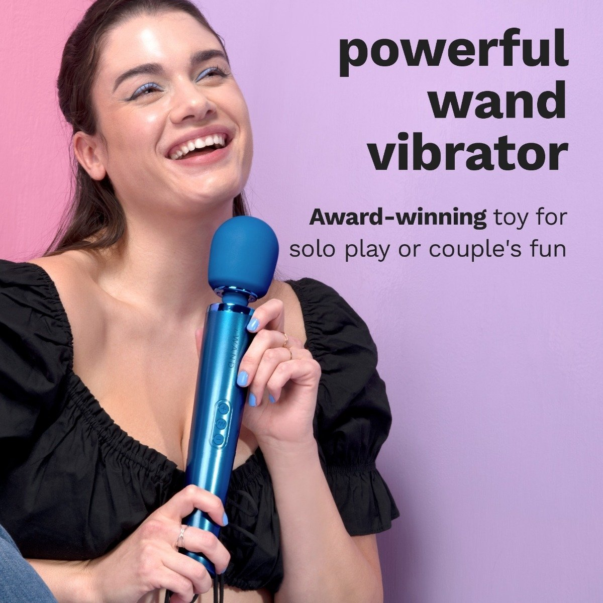 Le Wand Rechargeable Vibrating Massager Pacific Blue