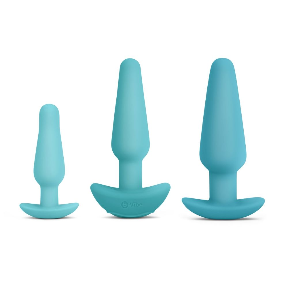 b-Vibe Rechargeable Anal Training and Education Butt Plug Set (5 Piece)