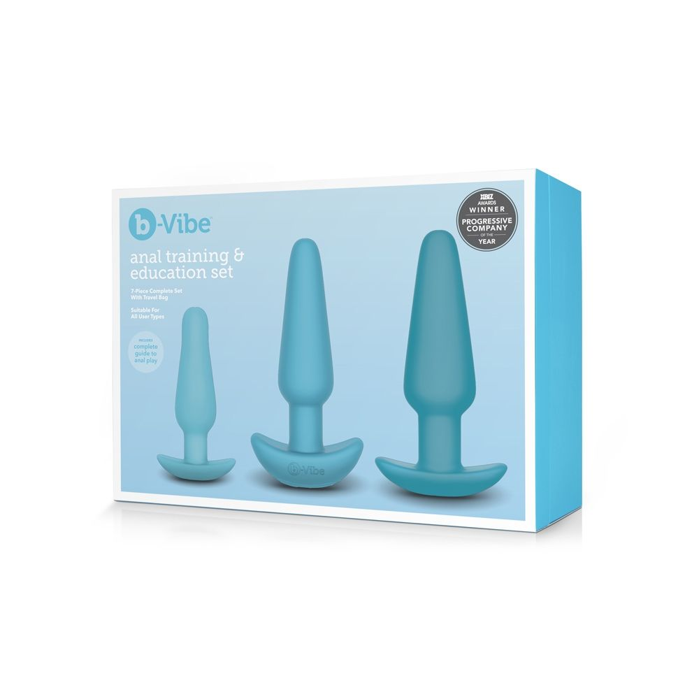 b-Vibe Rechargeable Anal Training and Education Butt Plug Set (5 Piece)