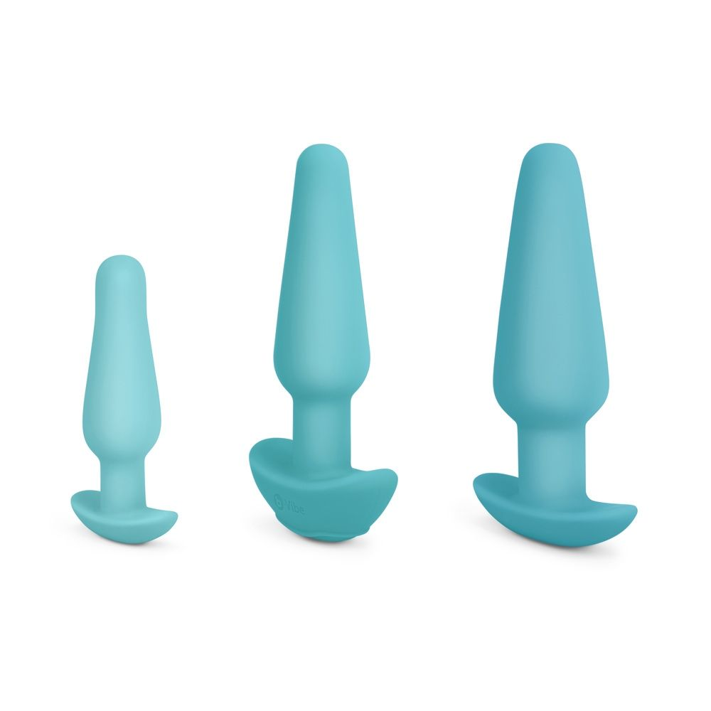 b-Vibe Rechargeable Anal Training and Education Butt Plug Set (5 Piece)