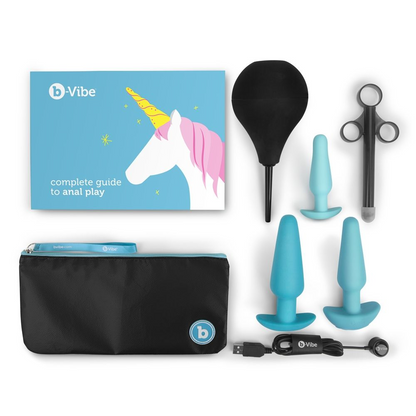 b-Vibe Rechargeable Anal Training and Education Butt Plug Set (5 Piece)