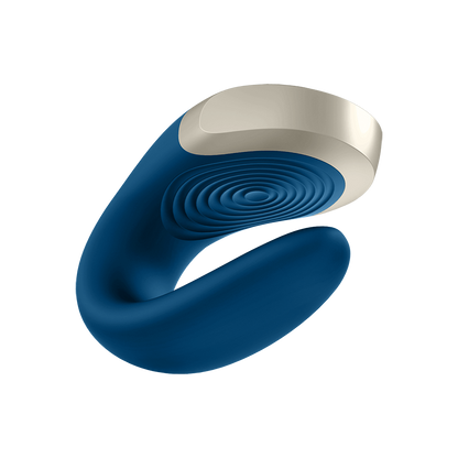 Satisfyer Double Love Partner Vibrator With Remote Control Blue