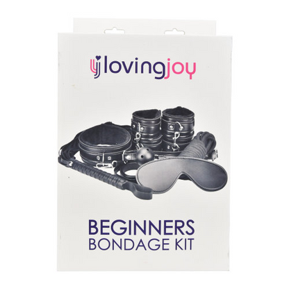 Loving Joy Beginner's Bondage Kit Black (8 Piece)