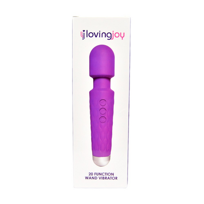 Loving Joy 20 Function Wand Vibrator Purple
