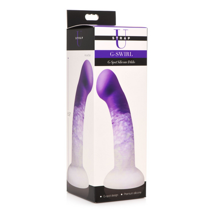 Strap U G-Swirl G-Spot Silicone Dildo - Purple