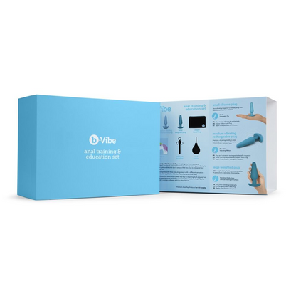 b-Vibe Rechargeable Anal Training and Education Butt Plug Set (5 Piece)
